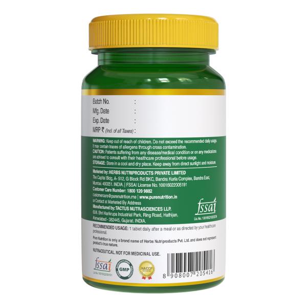 Pure Nutrition Vitamin C With Orange Peel & Amla Extract 60's - Vitamin C