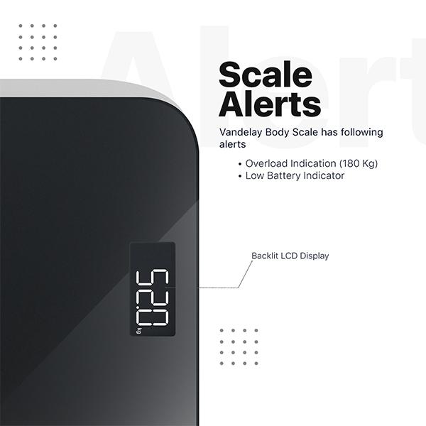 Vandelay Digital Weighing Scale - Black - Weighing Scale