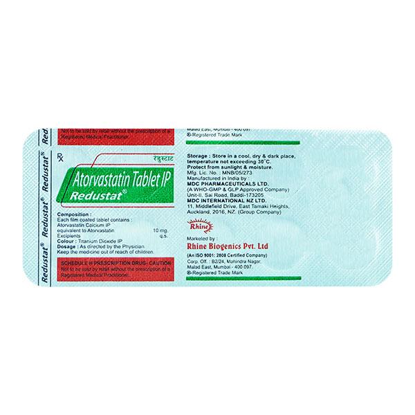 REDUSTAT 10mg Tablet 10's - High Cholesterol-Dys