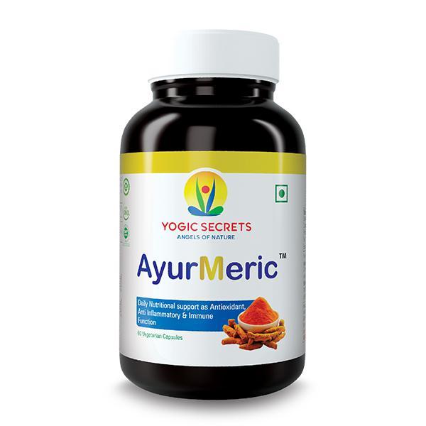 Yogic Secrets AyurMeric 500 mg Vegetarian Capsule 60's - General Health