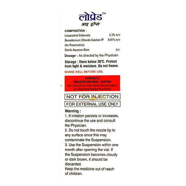 LOWPRED 0.2% Eye Drops 5ml - Eye Infections-Eyc