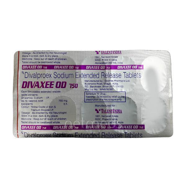 Divaxee OD 750mg Tablet 10'S - Epilepsy/Convulsion-Ant