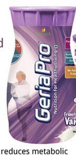 Evexia Geriapro Nutrition Vanilla Flavor Powder 500 gm - Protein Drink