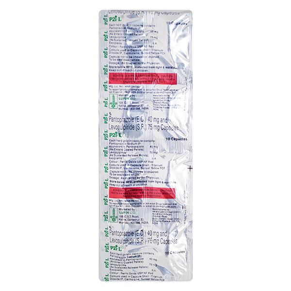 P2I L 75/40mg Capsule 10'S - Ulcer/Reflux/Flatulence-GIT