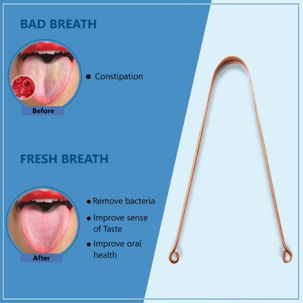 Oralvit Tongue Cleaner - Copper 2's - Floss & Tongue Cleaners