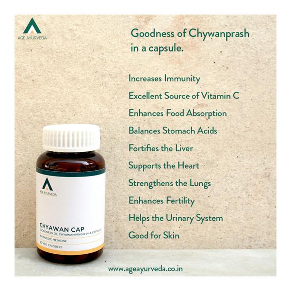 Age Ayurveda Sugar Free Immunity Kit (Immuno Plus Veg.Capsule 60's + Chyawan Cap Veg.Capsule 60's + Nasja Oil 30 ml) - Health Products