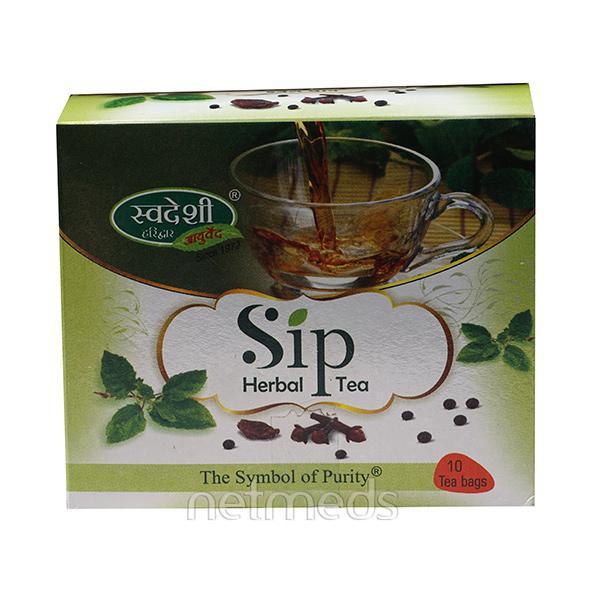 Netmeds | Swadeshi Sip Herbal Tea Bag 10's