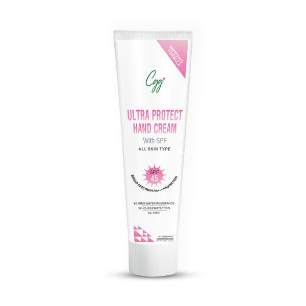 CGG Cosmetics Ultra Protect Hand Cream SPF 45 Broad Spectrum PA+++ Protection 100 gm - Hand Creams