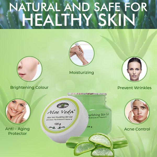 Aloe Veda Aloe Vera Nourishing Skin Gel 125 gm - Lotions & Creams