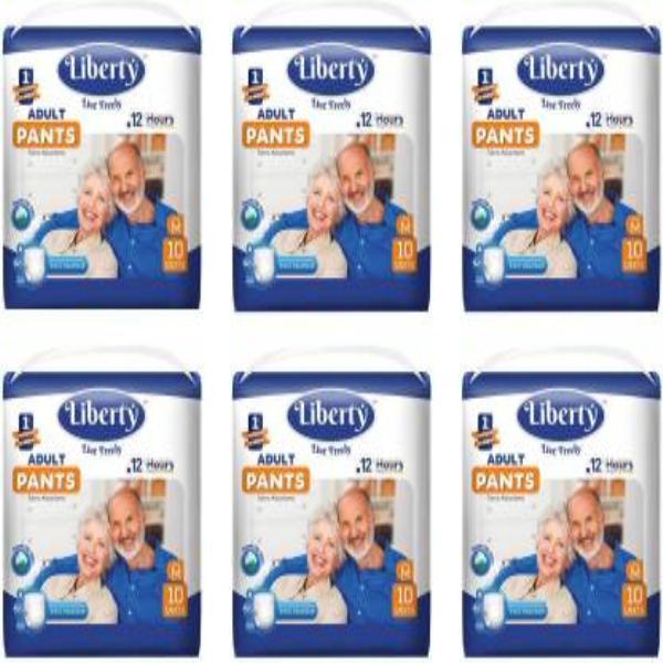 Netmeds | Liberty Adult Diaper (M) (Pack of 6 x 10's)