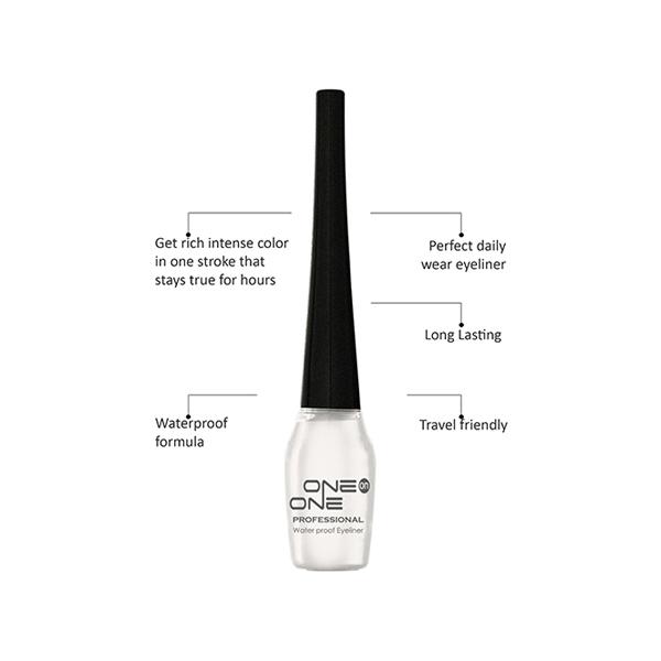 One On One Waterproof Eyeliner - White 5 ml - Eyeliners