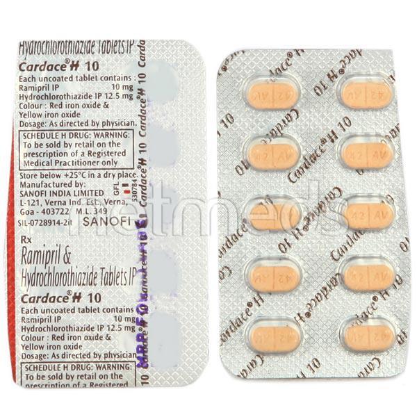 Cardace H 10mg Tablet 10'S - Hypertension-ACE