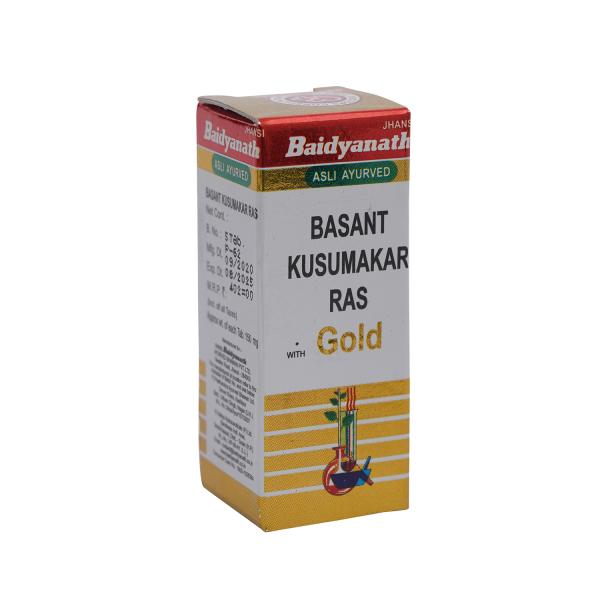 Netmeds | Baidyanath Basant Kusumakar Ras with Gold Tablet 5's