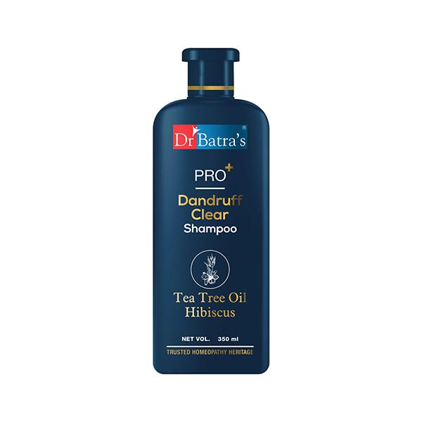 Netmeds | Dr Batra's Pro+ Dandruff Clear Shampoo - Tea Tree Oil Hibiscus 350 ml