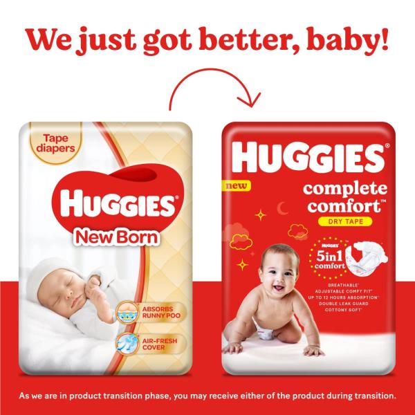 Huggies Complete Comfort Dry Diaper Pants (NB - S) 36's - Diapers & Wipes
