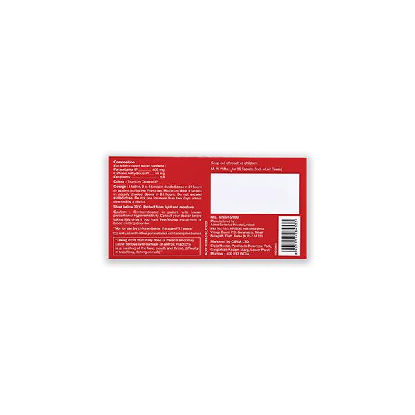 CIPMOL PAIN RELIEF Tablet 10's - Pain relief-Ano