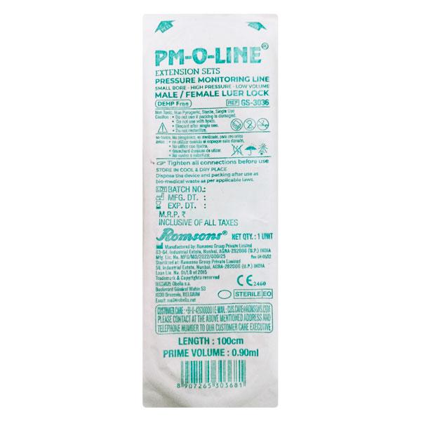 Romsons PM Line 100 cm (M/F) 1's - Syringes And Needles