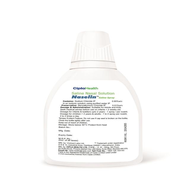 Naselin Saline Spray 20 ml - Nasal Decongestion