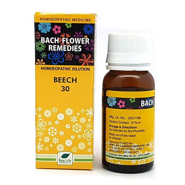 New Life Bach Flower Beech 30 Liquid 30 ml - Dilutions