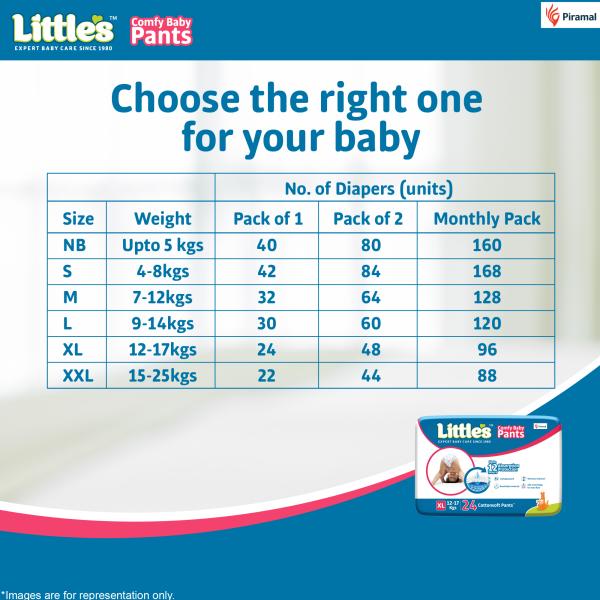 Little's Comfy Baby Pants Diapers (XL) 24's - Diapers & Wipes