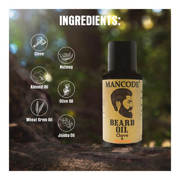 Mancode Beard Oil - Clove & Nutmeg 100 ml - Beard Oil