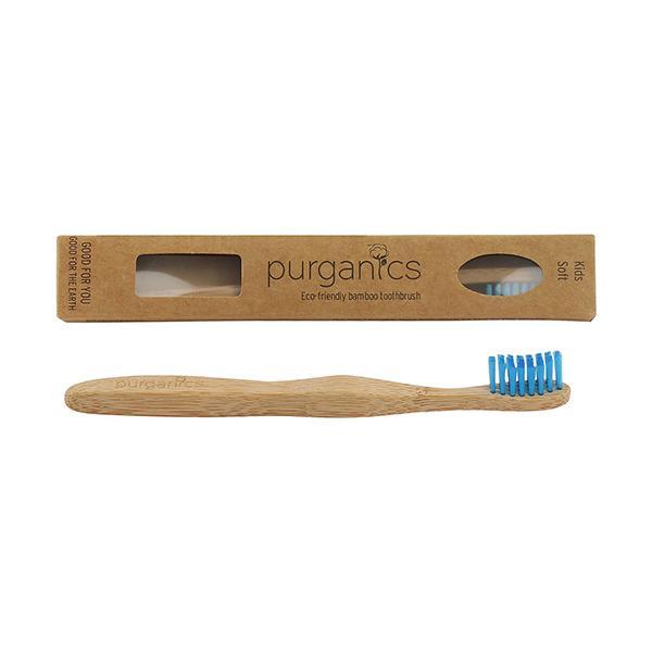 3M Purganics Bamboo Toothbrush Kids - Blue - Baby Oral Care