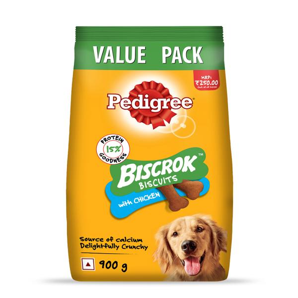 Netmeds | Pedigree Biscrok Biscuits - Chicken Flavour 900 gm
