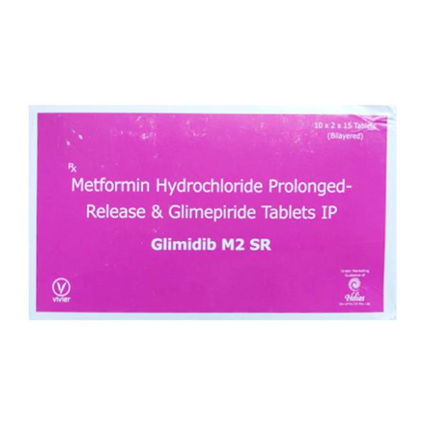 GLIMIDIB M SR 2mg Tablet 10's - Diabetes-Ant