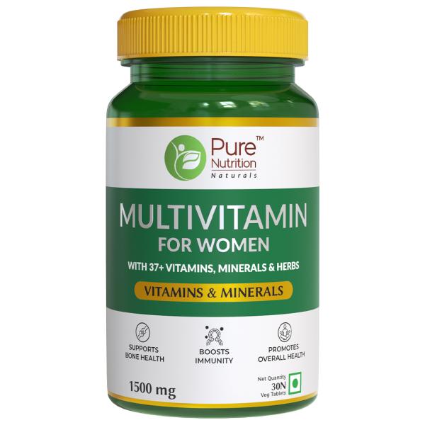 Pure Nutrition Multivitamin for Women 1500 mg Veg Tablet 30's - Women Health