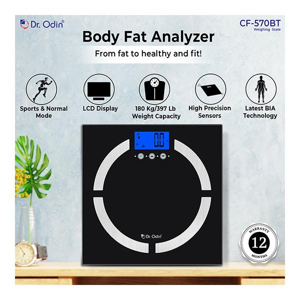 Dr. Odin Body Fat Analyzer - Black (CF-570BT) - Weighing Scale