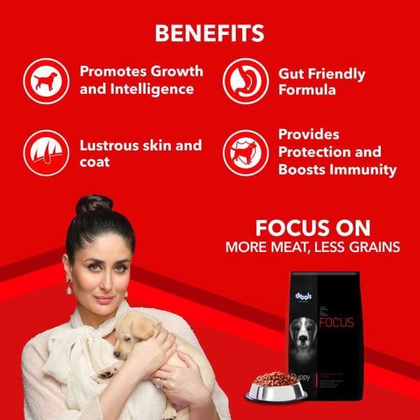 Drools Focus Puppy Super Premium Dog Food 1200 gm - Petfood