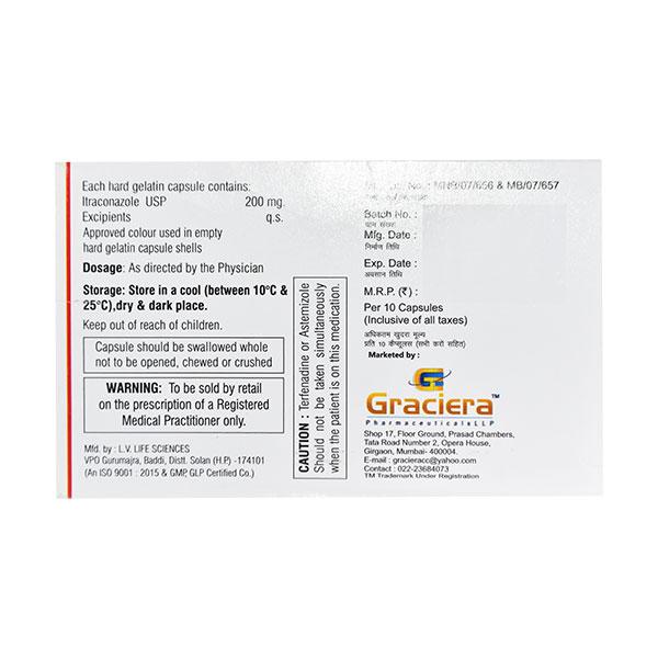 GRITA 200 Capsule 10's - Fungal Infections-Anf