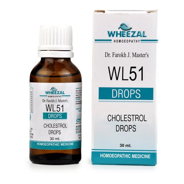 Wheezal Wl-51 Cholestrol Drops 30ML - Homeopathic Drops