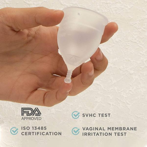 Pee Safe Natural Intimate Wash Liquid 105 ml + Menstrual Cup (L) - Menstrual Cups
