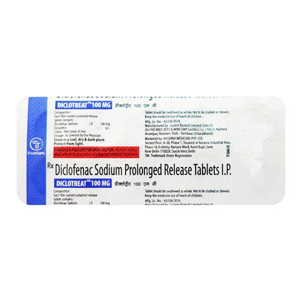 DICLOTREAT 100 Tablet 10's - Pain relief-Nsa