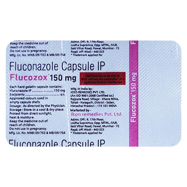 FLUCOZOX 150 Capsule 1's - Fungal Infections-Anf