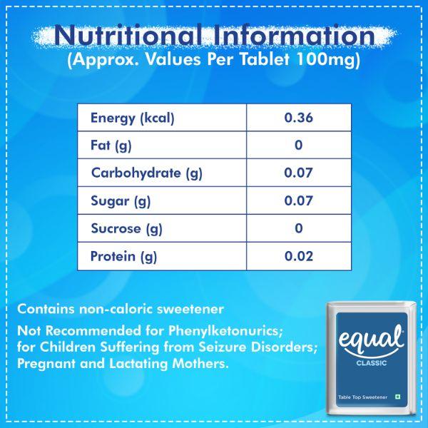 Equal Original Sweetener Tablet (Pack of 3 x 300's) 1's - Sugar Substitute