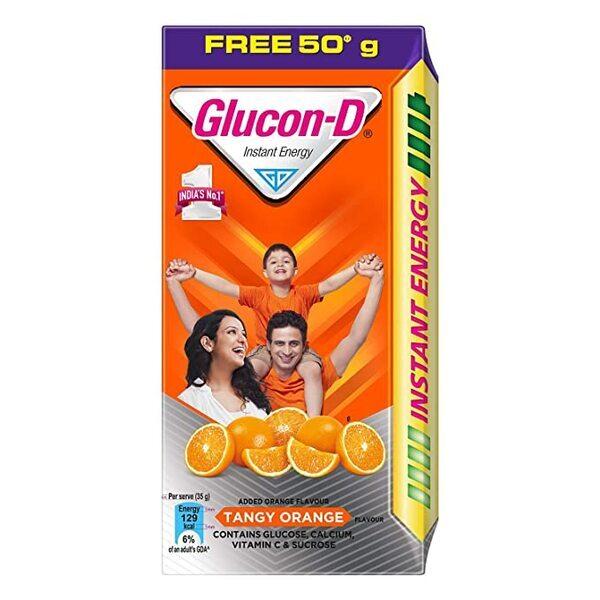 Netmeds | Glucon-D Instant Energy Powder - Tangy Orange (Refill) (75 gm + Free 50 gm)