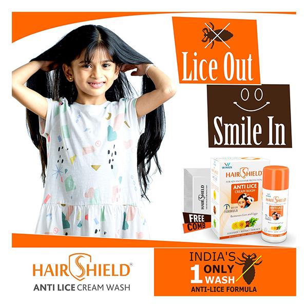 Hair Shield Anti Lice Cream Wash 100ml - Head Lice-Top