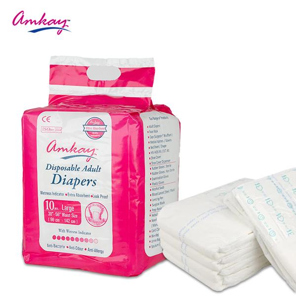 Netmeds | Amkay Disposable Adult Diapers (L) 10's