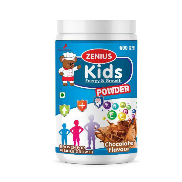 Zenius Kids Energy & Growth Powder - Chocolate 500 gm - Speciality Medicines