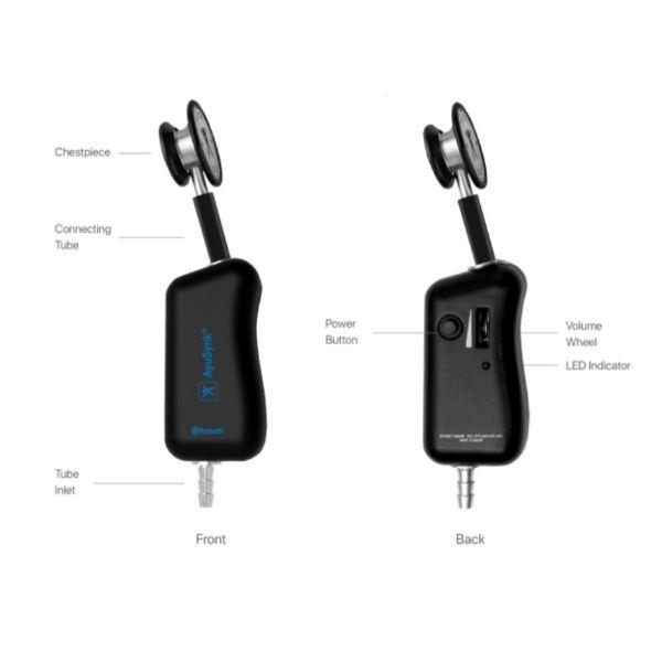 Ayusynk 2+ Wireless Digital Electronic Stethoscope - Stethoscopes