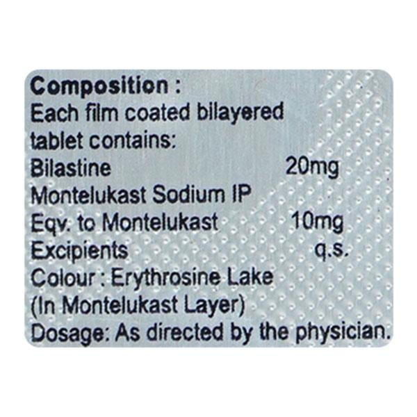 BILAST M Tablet 10's - Allergies-Ant