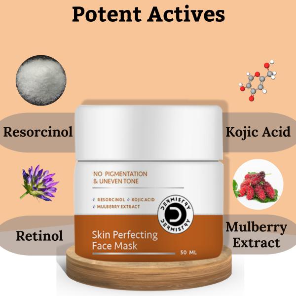 Dermistry No Pigmentation Skin Perfecting Kojic Acid Face Mask 50 ml - Face Mask