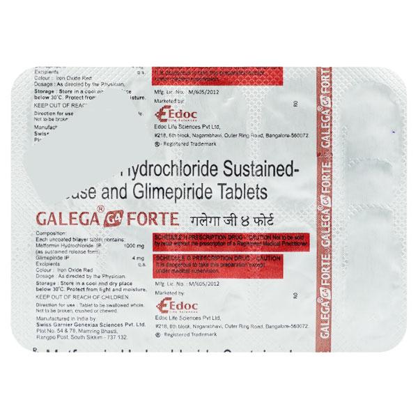 GALEGA G 4 FORTE Tablet 10's - Diabetes-Ant