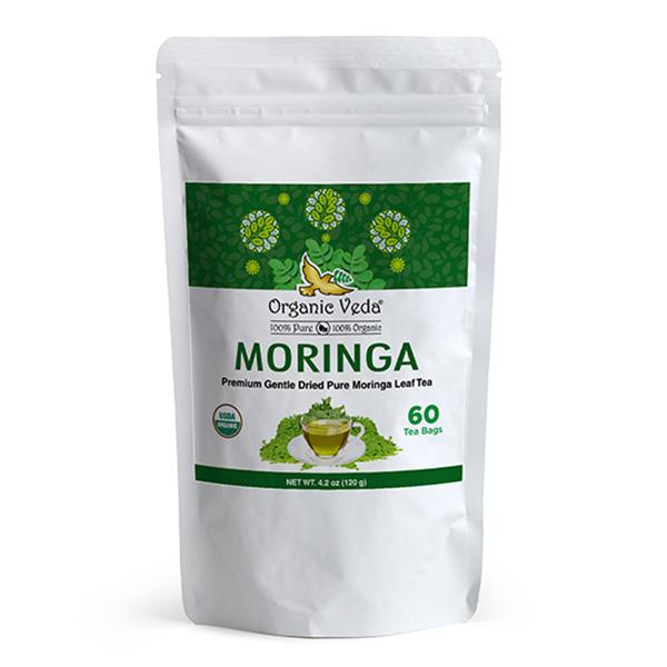Organic Veda Premium Moringa Leaf Tea Bags 60's - Teas