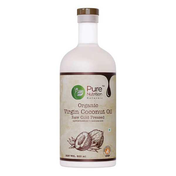 Netmeds | Pure Nutrition Raw Cold Pressed Organic Virgin Coconut Oil 500 ml