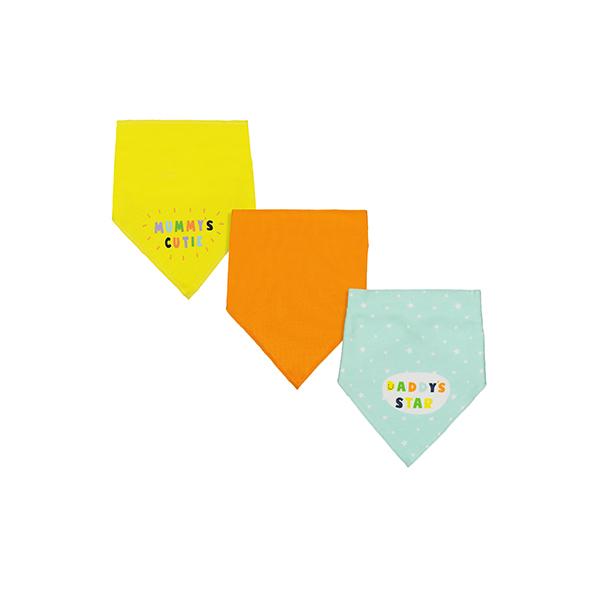 Netmeds | Mothercare Mummy and Daddy Dribbler Bibs - Multicolor (Pack of 3)