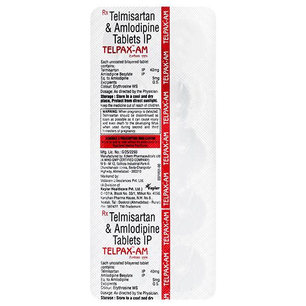 TELPAX AM 40mg Tablet 10's - Hypertension-Ana