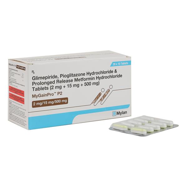 MYGAIN PRO P 2 Tablet 10's - Diabetes-Ant